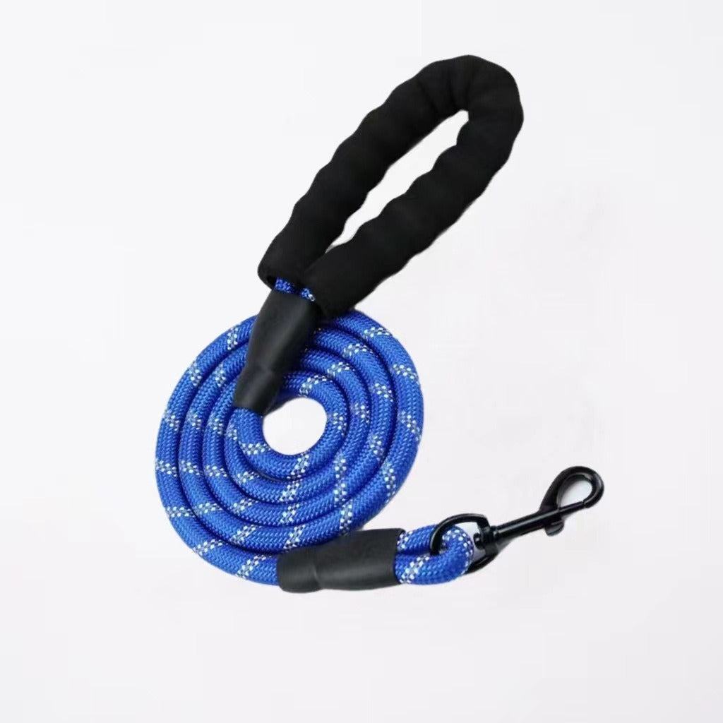 Laisse Chien Corde Ronde Nylon Poignée Mousse
