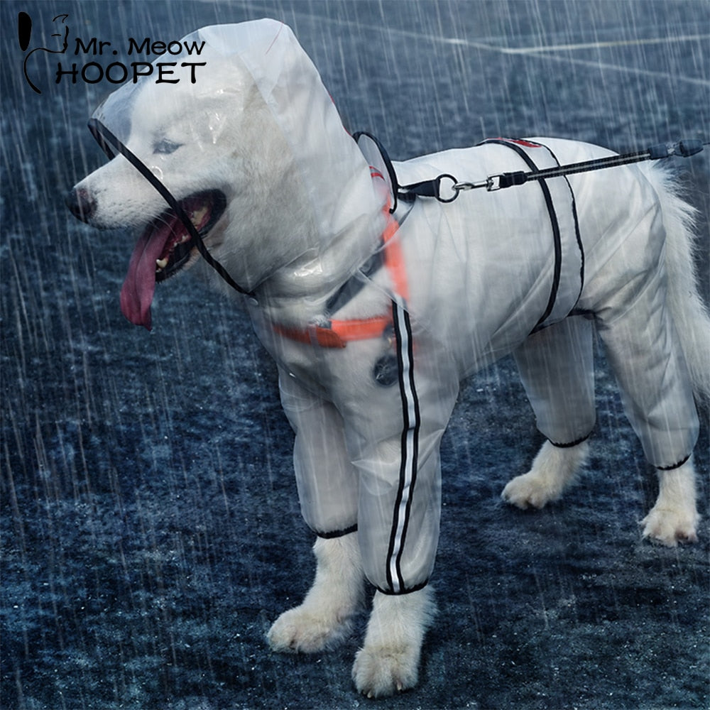 Imperméable Chien Hoopet — Manteau de Pluie Léger & Transparent