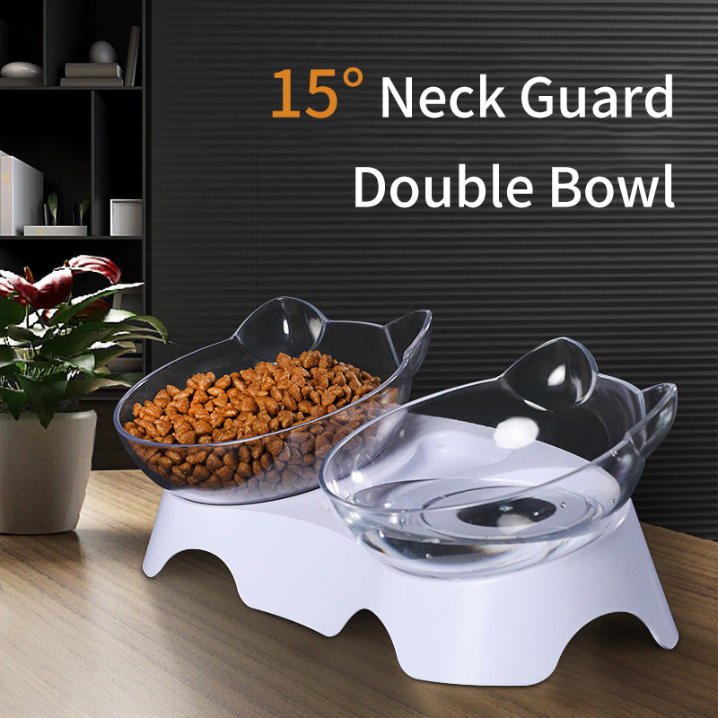 Gamelle Chat Ergonomique Double — Protège la Nuque