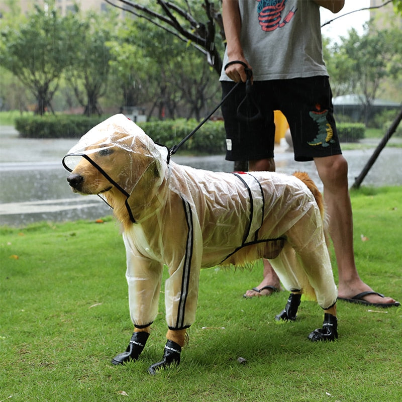 Imperméable Chien Hoopet — Manteau de Pluie Léger & Transparent