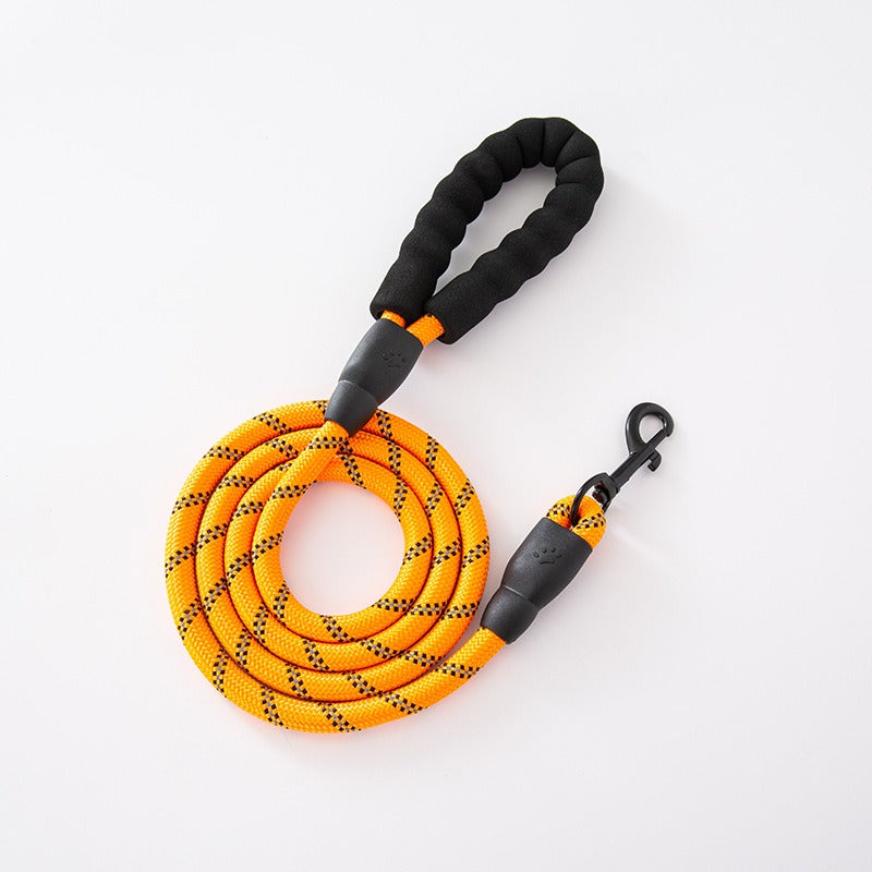 Laisse Chien Corde Ronde Nylon Poignée Mousse