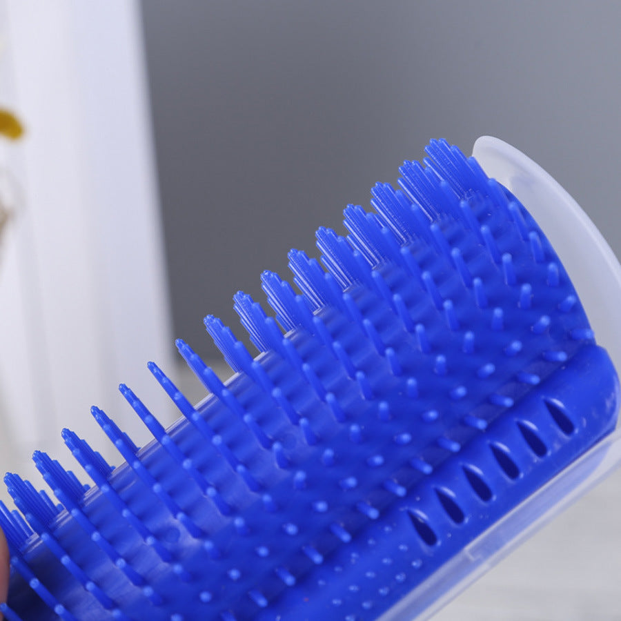 Brosse d'Angle Murale 4 Couleurs pour Chat + Herbe à Chat Offerte