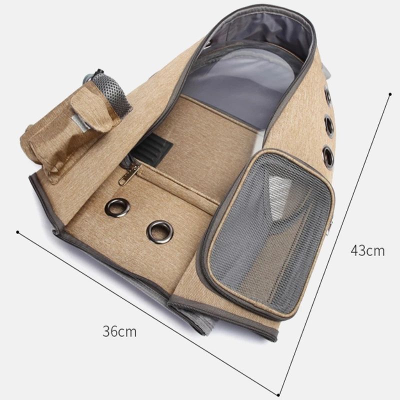 Sac à Dos Transparent pour Chat/Chien - Pliable et Respirant