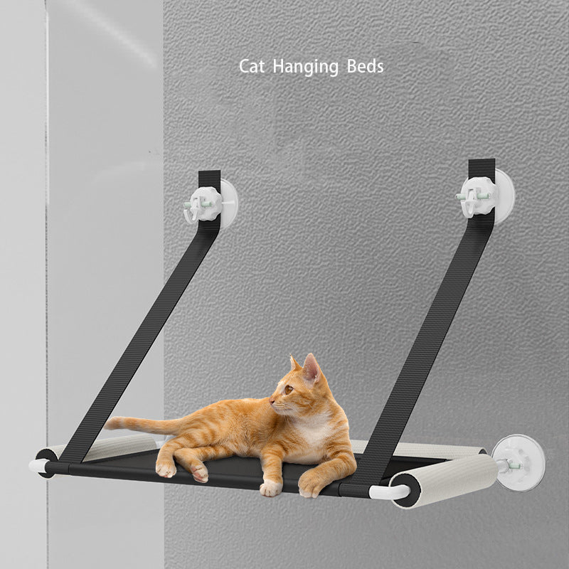 Hamac pour Chat à Ventouse avec Griffoir - Lit Pliable Fenêtre