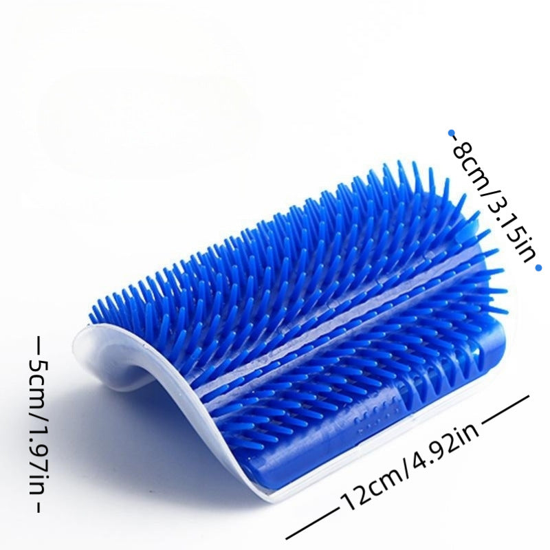 Brosse d'Angle Murale 4 Couleurs pour Chat + Herbe à Chat Offerte