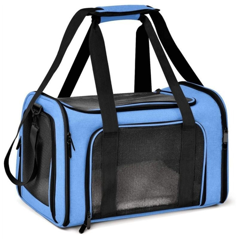 Sac de Transport Chat Portable Bandoulière - Cage Pliable Respirante